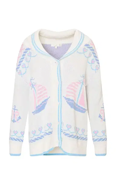 LoveShackFancy Aribella Cotton Cardigan | Thumbnail 1 LoveShackFancy Aribella Cotton Cardigan | Thumbnail 1