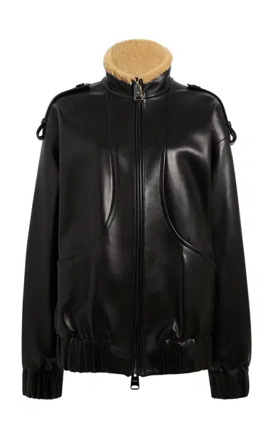 Khaite Sigi Relaxed Plongé Leather Jacket | Thumbnail 1