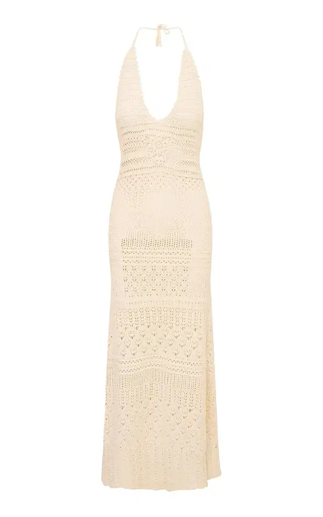 LoveShackFancy Massie Cotton Crochet Dress