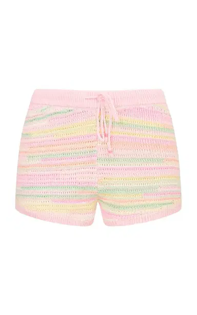 LoveShackFancy Windly Cotton Knit Shorts | Thumbnail 2