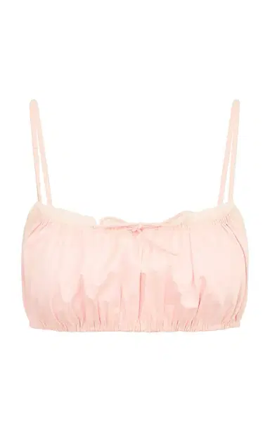 LoveShackFancy Yeva Bustier Satin Top | Thumbnail 1