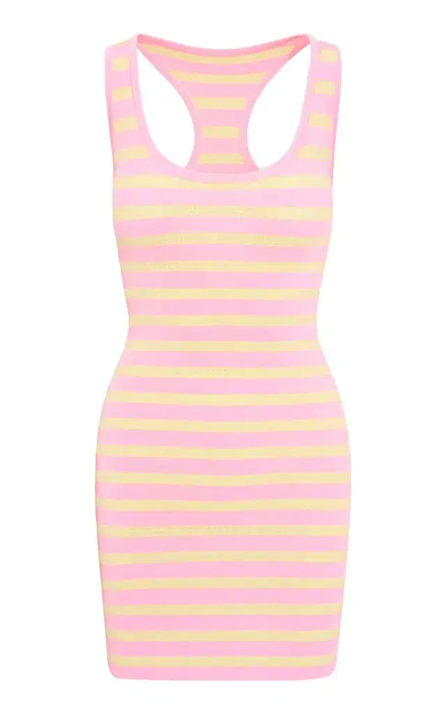LoveShackFancy Gayle Striped Mini Dress