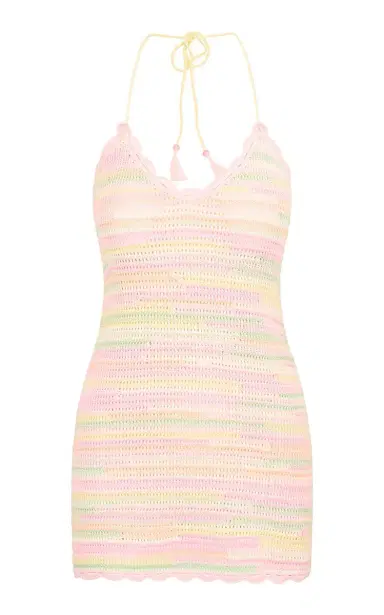 LoveShackFancy Zoa Cotton Scallop Dress | Thumbnail 1