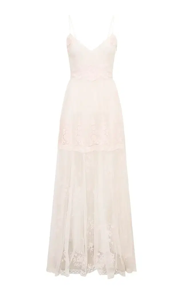 LoveShackFancy Valmy Embroidered Lace Dress