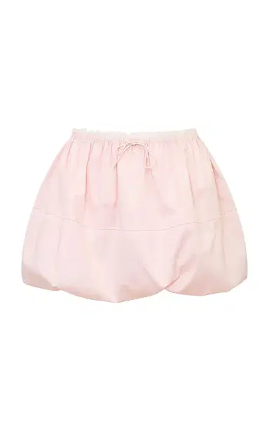 LoveShackFancy Elsbeth Satin Mini Skirt | Thumbnail 1