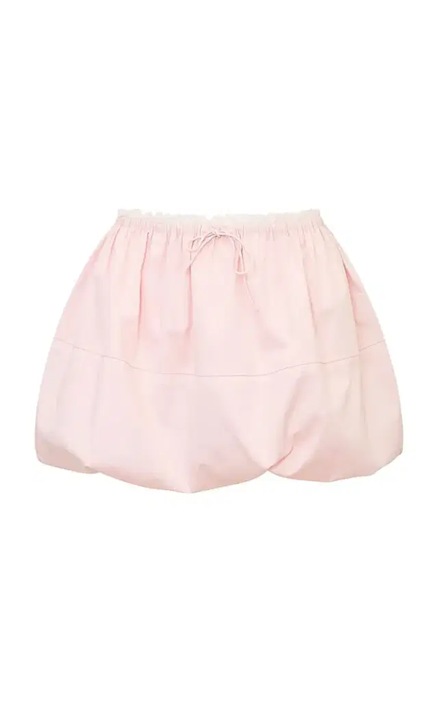 LoveShackFancy Elsbeth Satin Mini Skirt