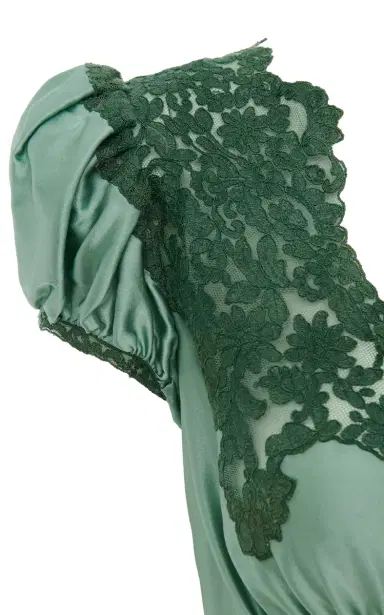 Chloé Lace-Trimmed Silk Satin Maxi Dress | Thumbnail 3