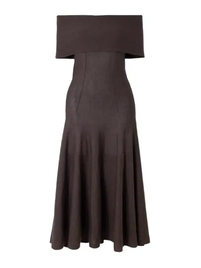 Marilyn Off-the-shoulder Organic Cashmere Midi Dress