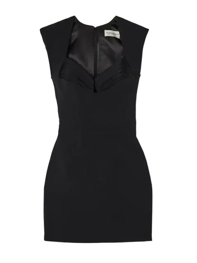Isabeau Cutout Gathered Crepe Mini Dress