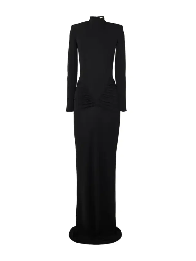 Darja Draped Stretch-jersey Gown