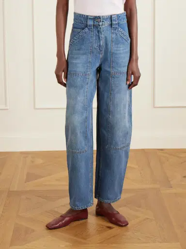 Co Paneled Mid-rise Barrel-leg Jeans | Thumbnail 3