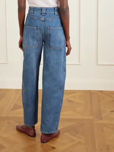 Co Paneled Mid-rise Barrel-leg Jeans | Thumbnail 4