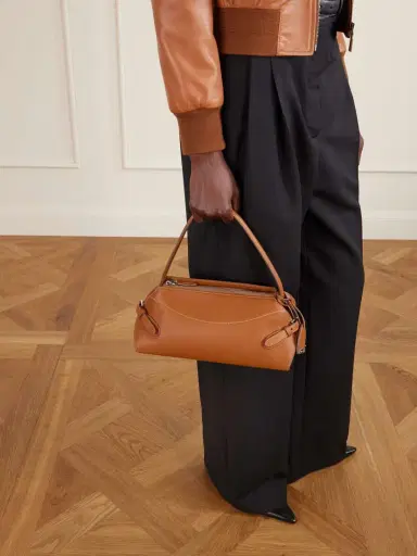Ralph Lauren Collection The Ralph Buckled Leather Shoulder Bag | Thumbnail 3