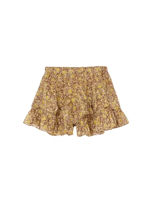 Jocadia Ruffled Printed Organic Cotton-voile Shorts