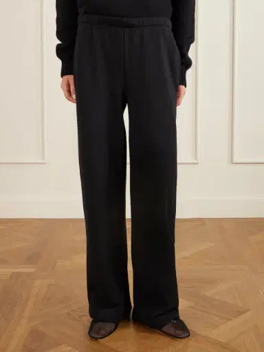 ÉTERNE Embroidered Cotton And Modal-blend Jersey Sweatpants | Thumbnail 3 ÉTERNE Embroidered Cotton And Modal-blend Jersey Sweatpants | Thumbnail 3