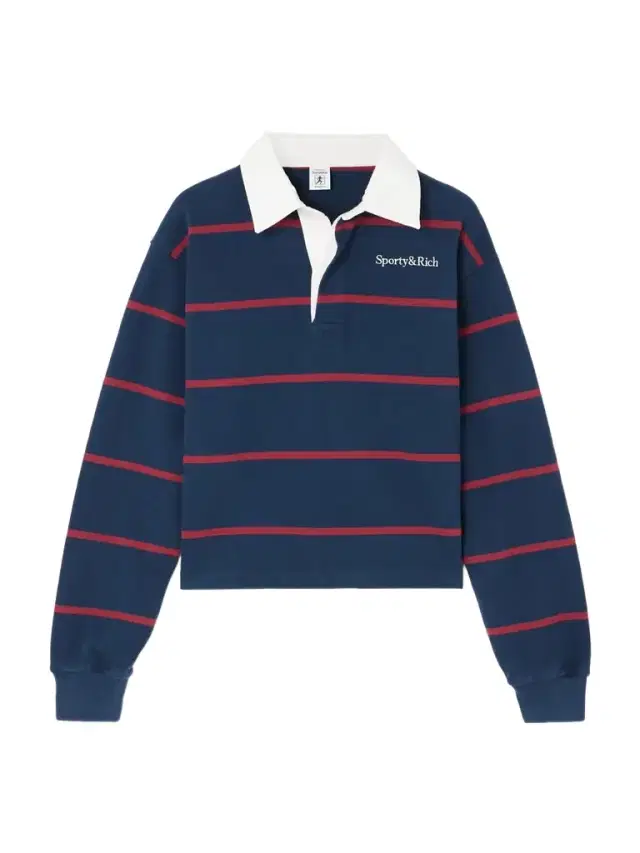 Embroidered Striped Cotton Polo Shirt