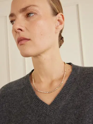 Suzanne Kalan 18-karat Gold Diamond Tennis Necklace | Thumbnail 5 Suzanne Kalan 18-karat Gold Diamond Tennis Necklace | Thumbnail 5