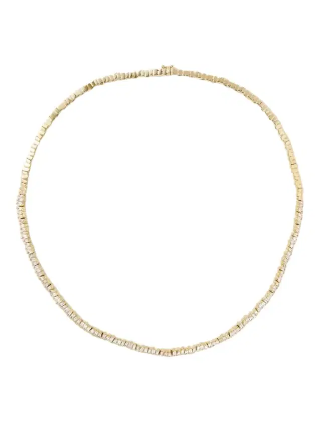 Suzanne Kalan 18-karat Gold Diamond Tennis Necklace