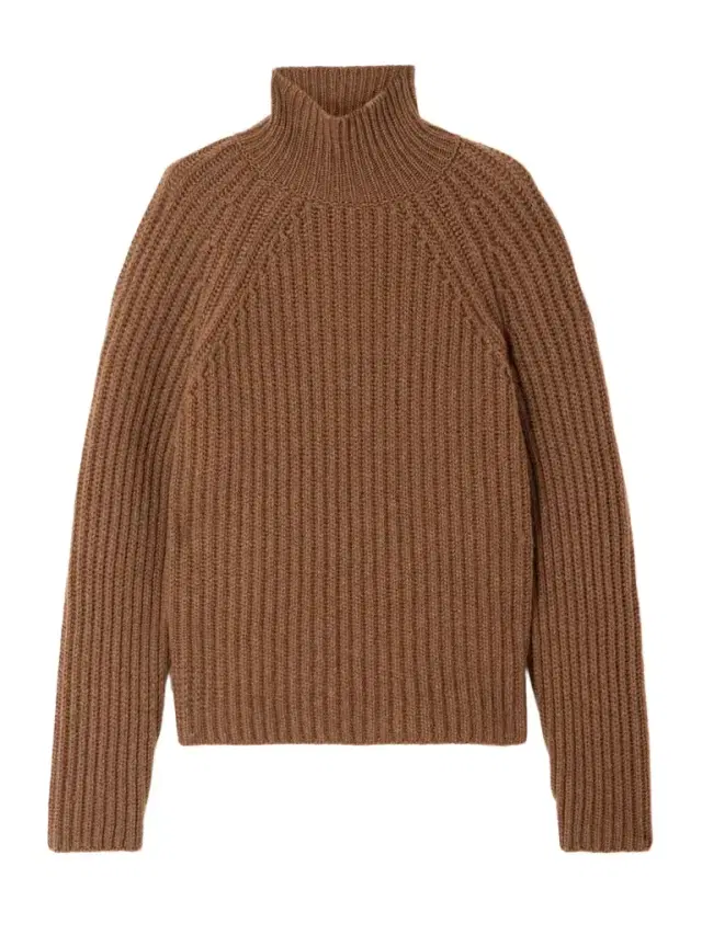 Athos Ribbed Cashmere Turtleneck Sweater