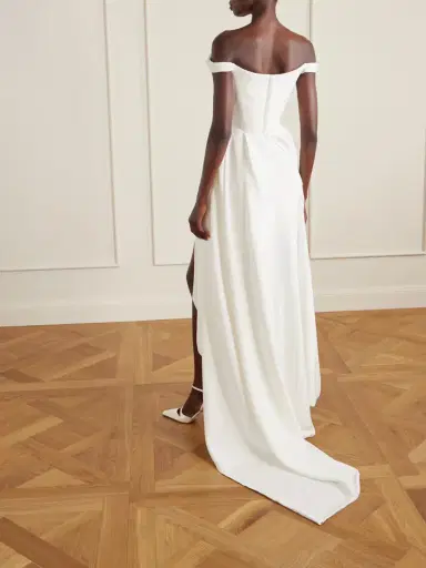 Vivienne Westwood Comet Asymmetric Draped Silk-cady Mini Dress | Thumbnail 3 Vivienne Westwood Comet Asymmetric Draped Silk-cady Mini Dress | Thumbnail 3