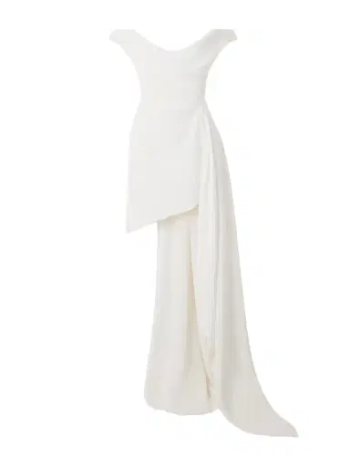 Vivienne Westwood Comet Asymmetric Draped Silk-cady Mini Dress | Thumbnail 1 Vivienne Westwood Comet Asymmetric Draped Silk-cady Mini Dress | Thumbnail 1