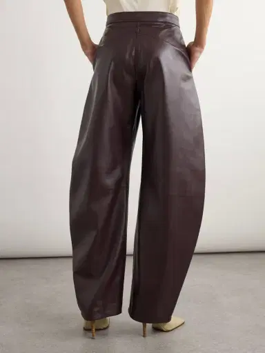Alaïa Leather Barrel-leg Pants | Thumbnail 3 Alaïa Leather Barrel-leg Pants | Thumbnail 3