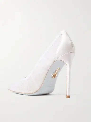 Aquazzura Voile 105 Tulle And Satin Pumps | Thumbnail 3