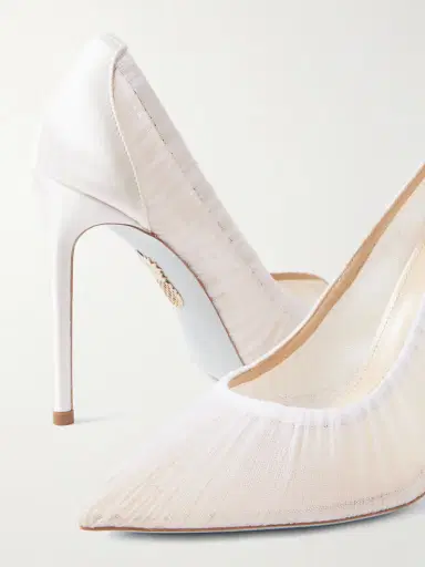 Aquazzura Voile 105 Tulle And Satin Pumps | Thumbnail 4