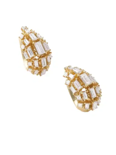 Fernando Jorge Vertex Lobe 18-karat Gold Diamond Earrings | Thumbnail 1 Fernando Jorge Vertex Lobe 18-karat Gold Diamond Earrings | Thumbnail 1