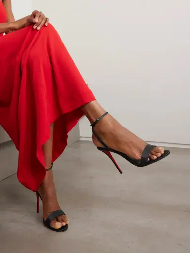 Christian Louboutin Miss Z 100 Satin Sandals | Thumbnail 2 Christian Louboutin Miss Z 100 Satin Sandals | Thumbnail 2