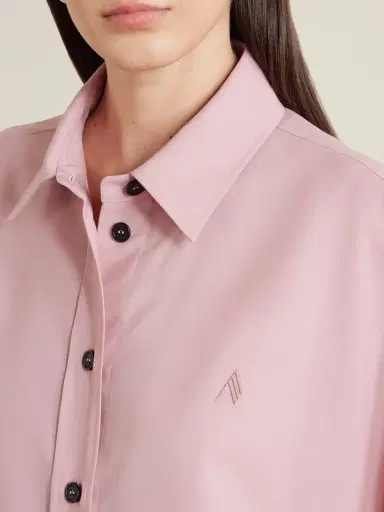 The Attico Oversized Embroidered Crepe Shirt | Thumbnail 4 The Attico Oversized Embroidered Crepe Shirt | Thumbnail 4