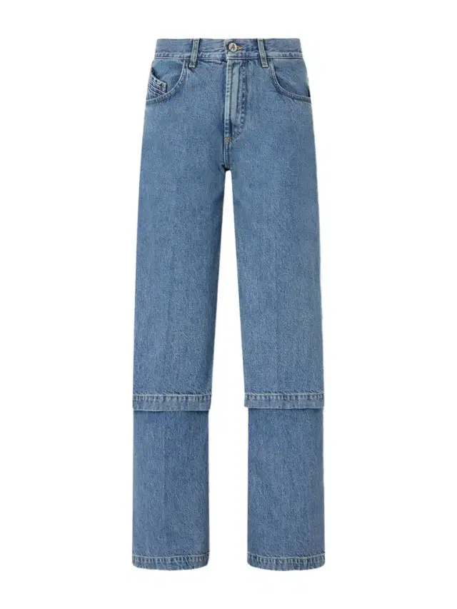 Paneled High-rise Wide-leg Jeans