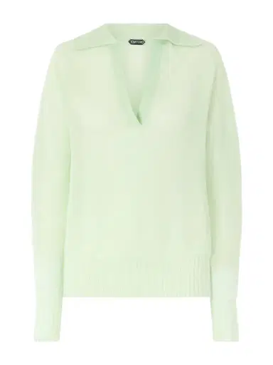 Tom Ford Cashmere-blend Polo Sweater | Thumbnail 1 Tom Ford Cashmere-blend Polo Sweater | Thumbnail 1