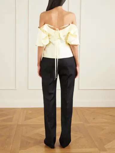 McQueen Off-the-shoulder Satin Top | Thumbnail 4 McQueen Off-the-shoulder Satin Top | Thumbnail 4