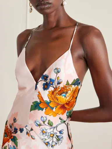 Borgo de Nor Olive Floral-print Satin-crepe Maxi Dress | Thumbnail 4 Borgo de Nor Olive Floral-print Satin-crepe Maxi Dress | Thumbnail 4