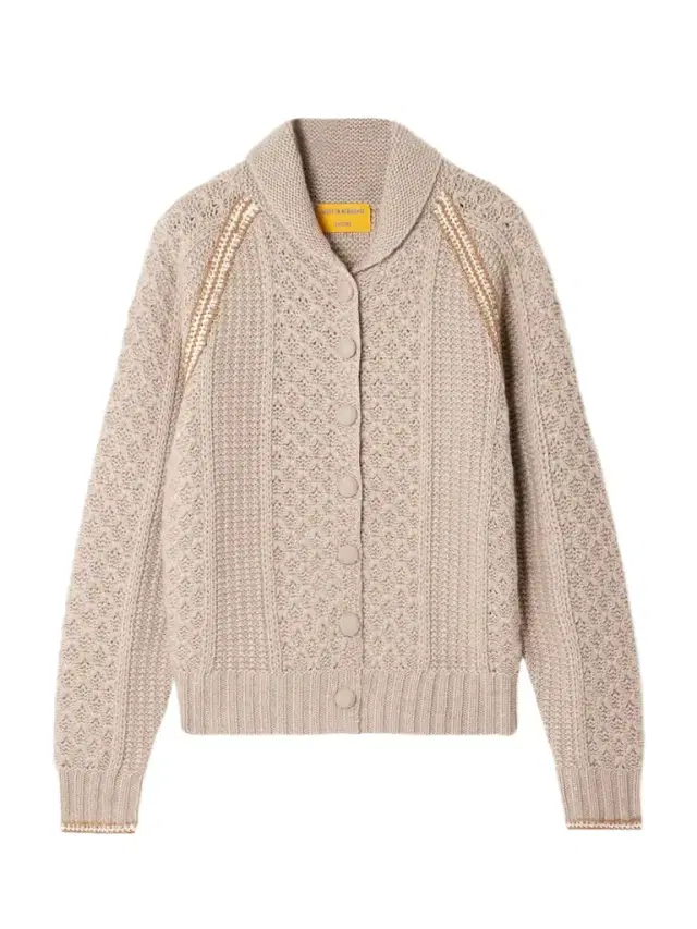 Marlowe Cable-knit Wool And Cashmere-blend Cardigan