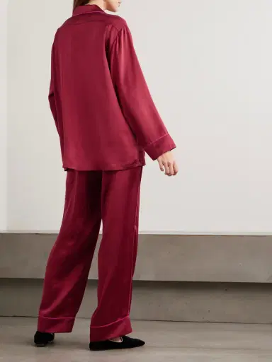 Olivia von Halle Yves Silk-satin Pajama Set | Thumbnail 3