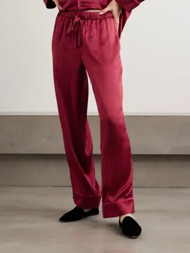 Olivia von Halle Yves Silk-satin Pajama Set | Thumbnail 5