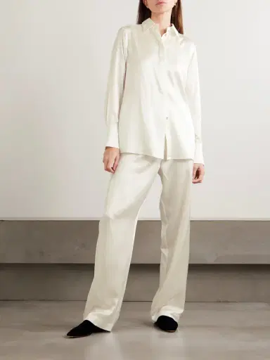 Olivia von Halle Bacall Silk-satin Pajama Set | Thumbnail 2