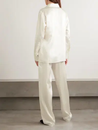 Olivia von Halle Bacall Silk-satin Pajama Set | Thumbnail 3