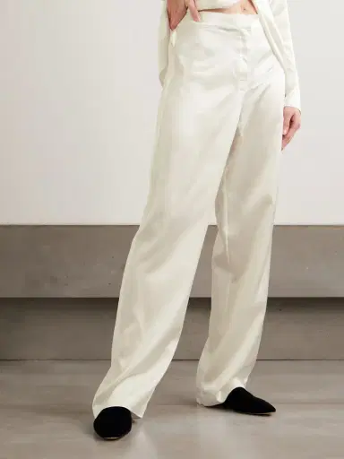 Olivia von Halle Bacall Silk-satin Pajama Set | Thumbnail 5