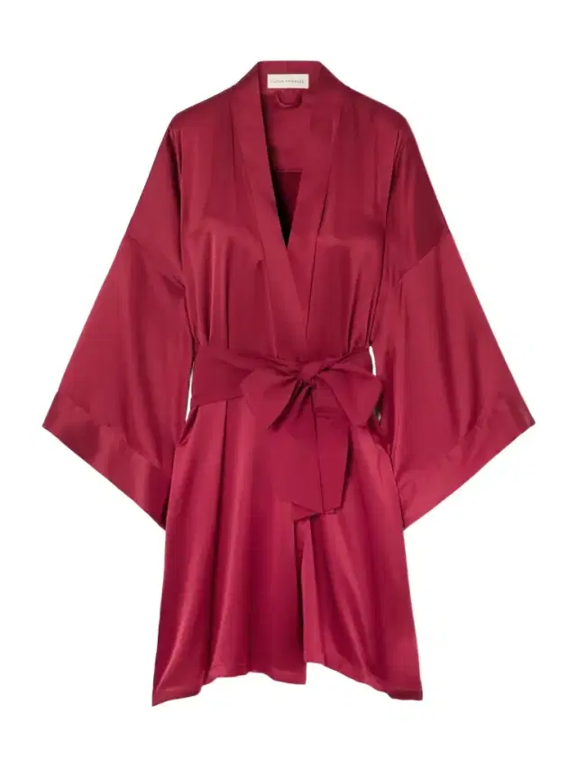Mimi Belted Silk-satin Robe