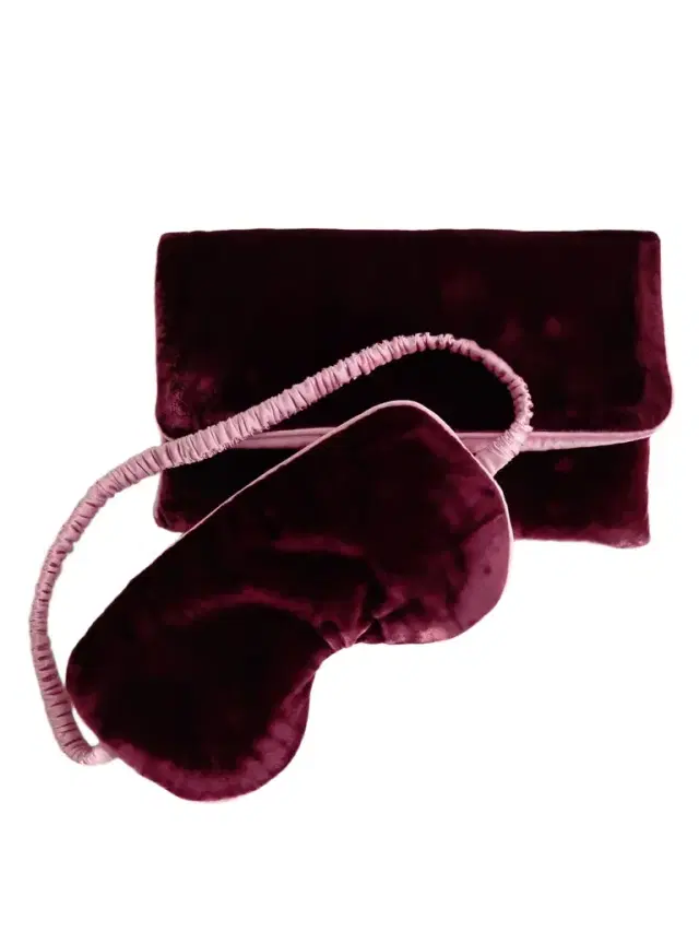 Audrey Silk-velvet Eye Mask