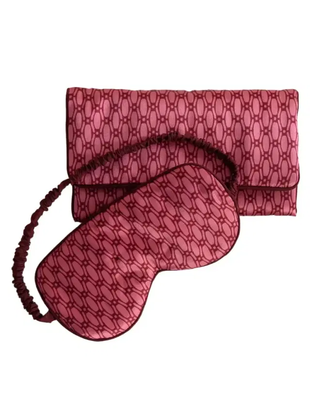 Audrey Printed Silk-satin Eye Mask