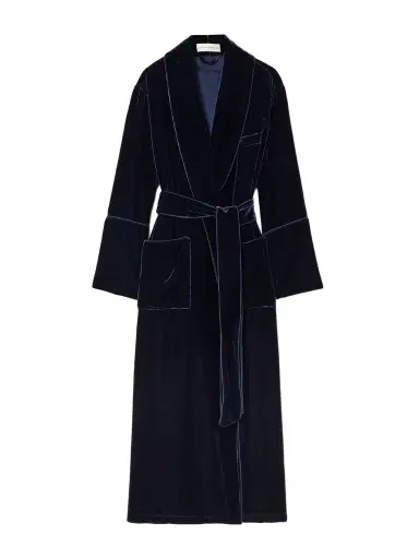 Olivia von Halle Capability Belted Velvet Robe | Thumbnail 1 Olivia von Halle Capability Belted Velvet Robe | Thumbnail 1