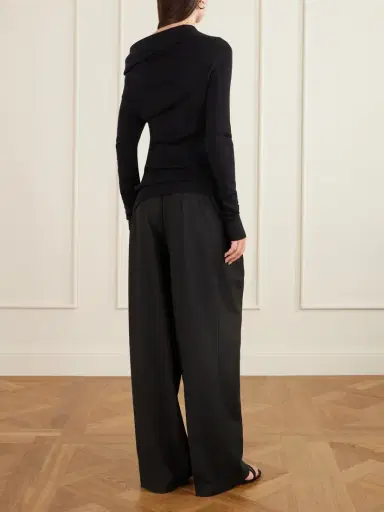 Lisa Yang Agie Ribbed Cotton And Cashmere-blend Sweater | Thumbnail 4 Lisa Yang Agie Ribbed Cotton And Cashmere-blend Sweater | Thumbnail 4