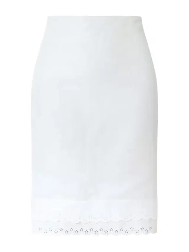 Lace-trimmed Cotton And Linen-blend Mini Skirt
