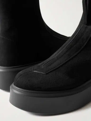 The Row Nobilis Suede Platform Ankle Boots | Thumbnail 4 The Row Nobilis Suede Platform Ankle Boots | Thumbnail 4