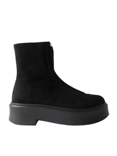 The Row Nobilis Suede Platform Ankle Boots | Thumbnail 1 The Row Nobilis Suede Platform Ankle Boots | Thumbnail 1