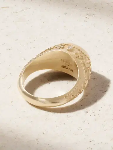Marlo Laz Southwestern Signet 14-karat Gold Aquamarine Ring | Thumbnail 3 Marlo Laz Southwestern Signet 14-karat Gold Aquamarine Ring | Thumbnail 3